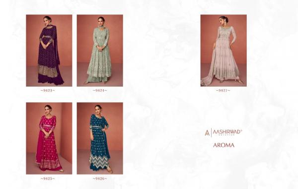 Aashirwad Gulkand Aroma Georgette Designer Salwar Suits